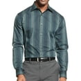 thumbnail image 1 of Men's Black Striped Button Down Shirt, 1 of 5