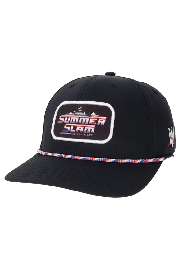 Men's Black SummerSlam 2025 City Logo Back 9 Adjustable Hat