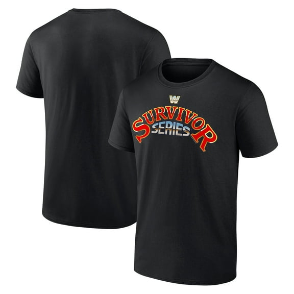 Men's Black Survivor Series Retro Logo T-Shirt