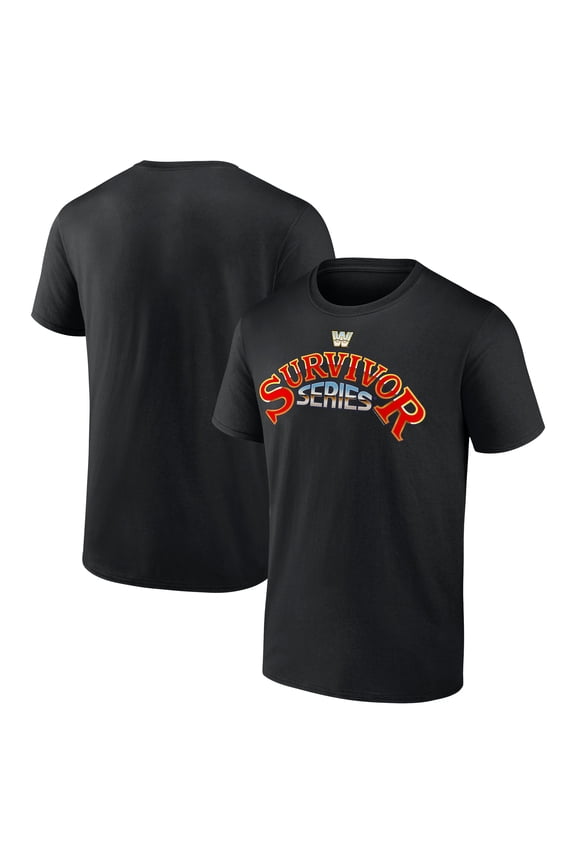 Men's Black Survivor Series Retro Logo T-Shirt