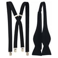 thumbnail image 1 of Men’s Black Suspenders & Self-Tie Bow Tie Collection in a variety of colors by Spencer J’s, 1 of 3
