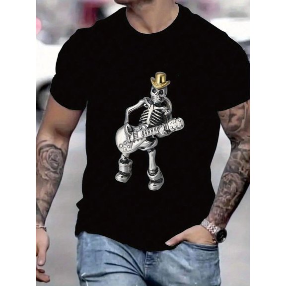 Men's Black T-Shirt | Rucker Park Harlem & Hoop Graphic | Y2K Aesthetic Minimalist Top Tee | Breathable Workout Shirt