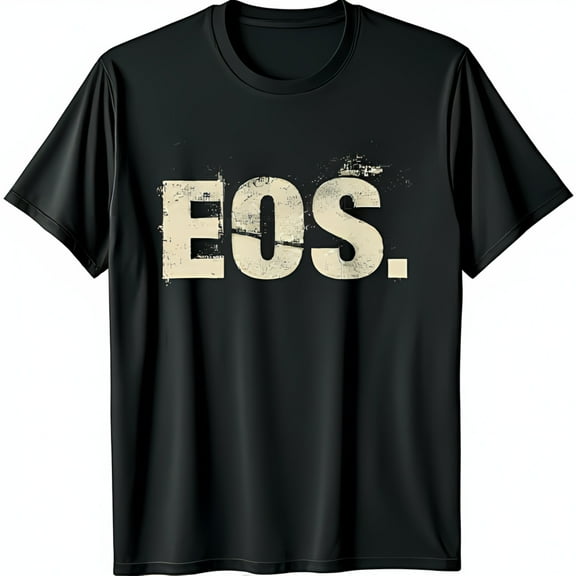 Men s Black T-Shirt Vintage Style Neck Tee