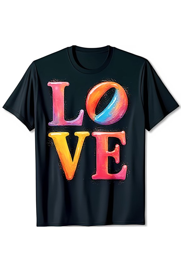 Men's Black T-Shirt with Eye Catching Graphic Design for Casual Summer Wear