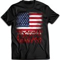 thumbnail image 1 of Men s Black T-Shirt with & Never Forget Ribbons, 1 of 5