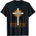 thumbnail image 1 of Men s Black T-Shirt with Shiny Silver and Golden Design, 1 of 5