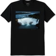 thumbnail image 1 of Men's Black T-Shirt with Stunning Niagara Falls Graphic Majestic Nature Design, 1 of 5