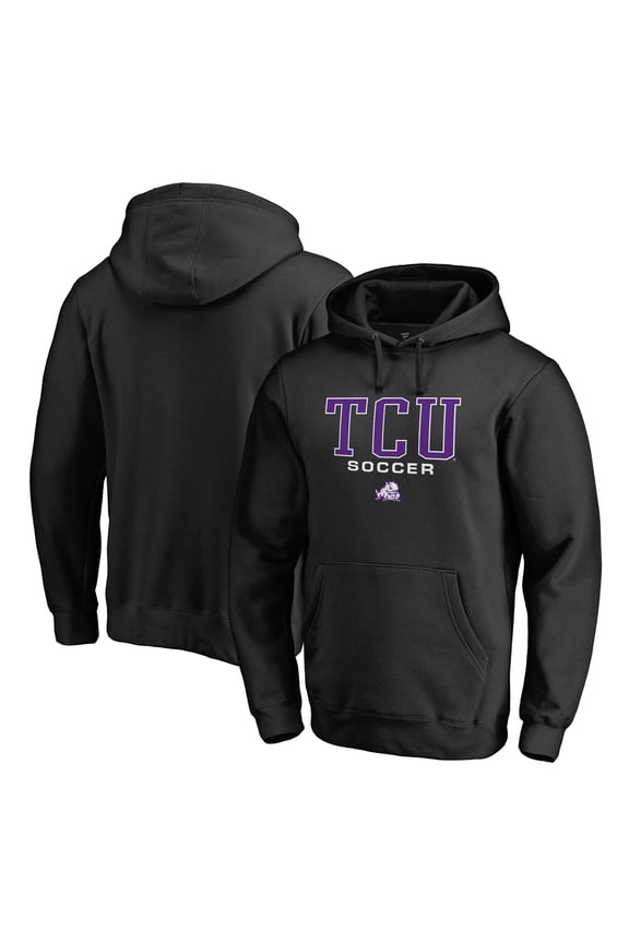 Men's Black TCU Horned Frogs Team Unity Soccer Pullover Hoodie