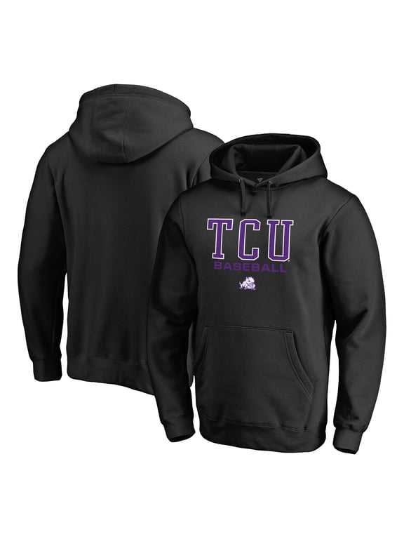 Men's Black TCU Horned Frogs Team Unity Baseball Pullover Hoodie