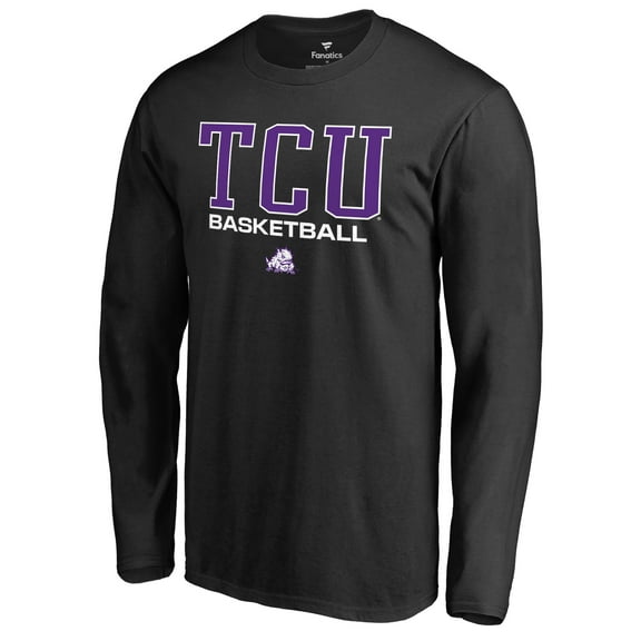 Men's Black TCU Horned Frogs Team Unity Basketball Long Sleeve T-Shirt