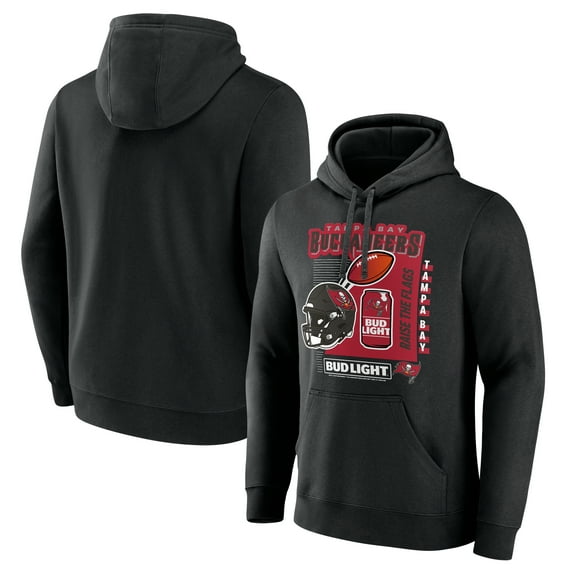 Men's Black Tampa Bay Buccaneers Bud Light Pullover Hoodie