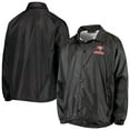 thumbnail image 1 of Men's Black Tampa Bay Buccaneers Coaches Classic Raglan Full-Snap Windbreaker Jacket, 1 of 4