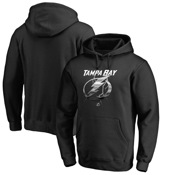 Men's Black Tampa Bay Lightning Midnight Mascot Pullover Hoodie