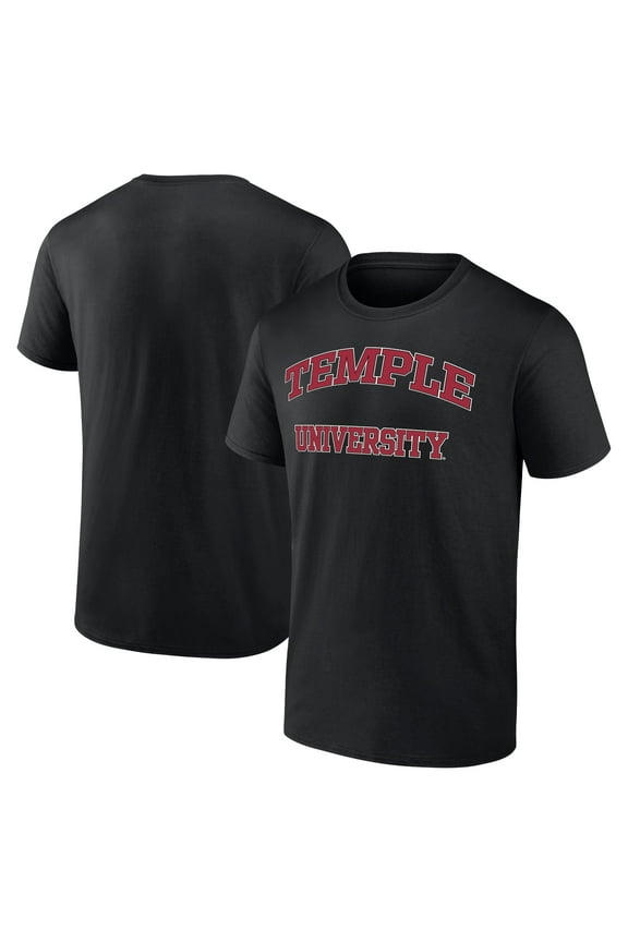 Men's Black Temple Owls Campus T-Shirt