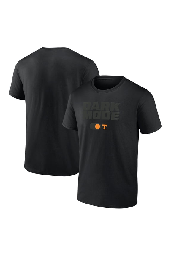 Men's Black Tennessee Volunteers Dark Mode Logo T-Shirt