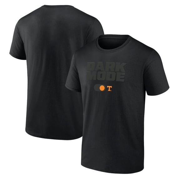 Men's Black Tennessee Volunteers Dark Mode Logo T-Shirt