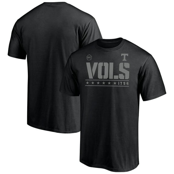 Men's Black Tennessee Volunteers Mist Runner T-Shirt