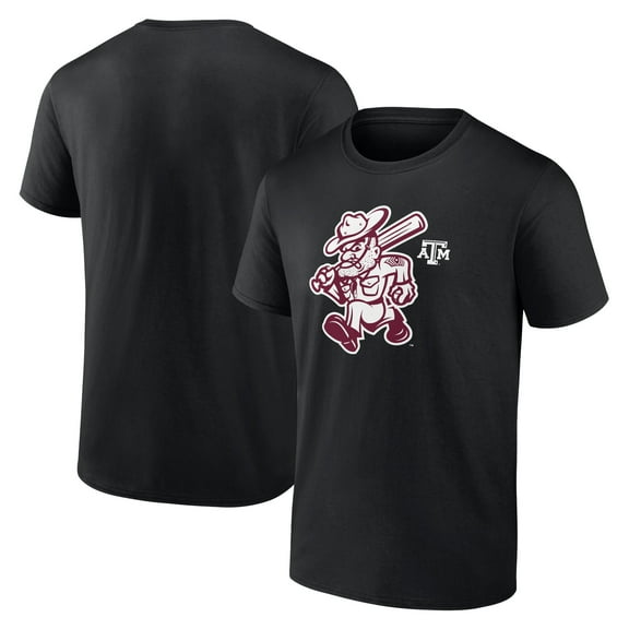 Men's  Black Texas A&M Aggies Ol' Sarge Baseball T-Shirt