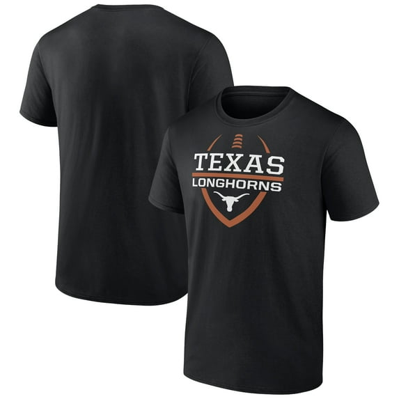 Men's Black Texas Longhorns Football Fan T-Shirt