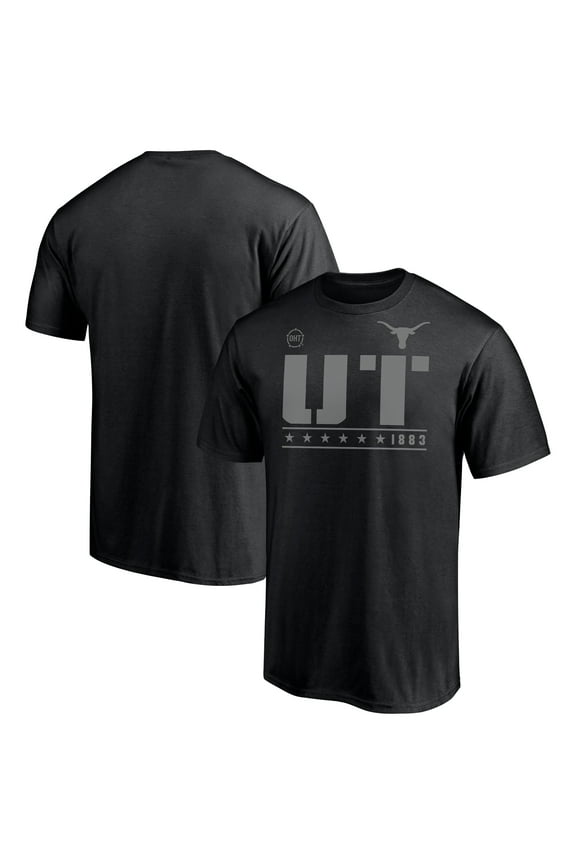 Men's Black Texas Longhorns Mist Runner T-Shirt