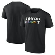 Mens Black Texas Rangers City Pride T-Shirt