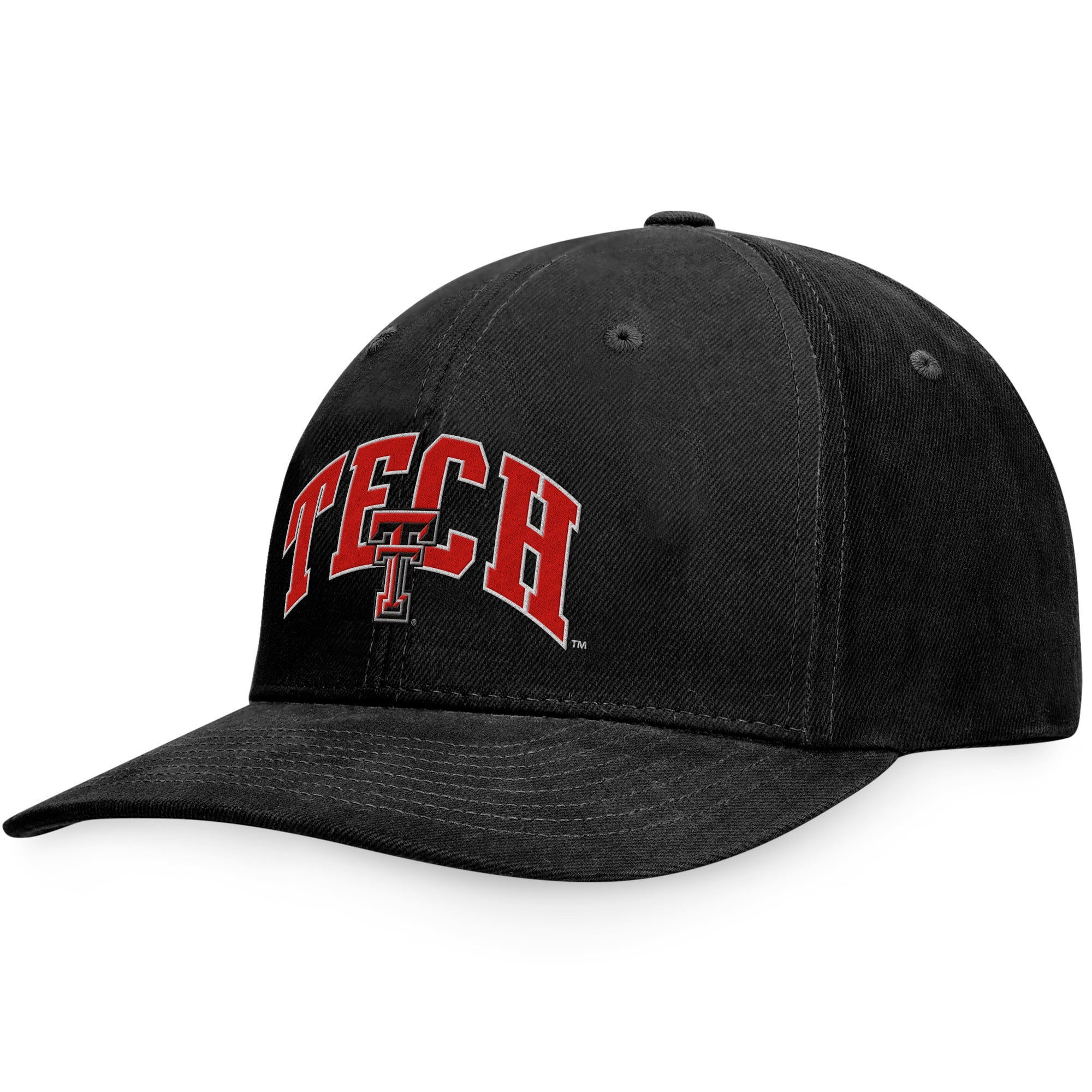 Men's Black Texas Tech Red Raiders Hammer Adjustable Hat - Walmart.com