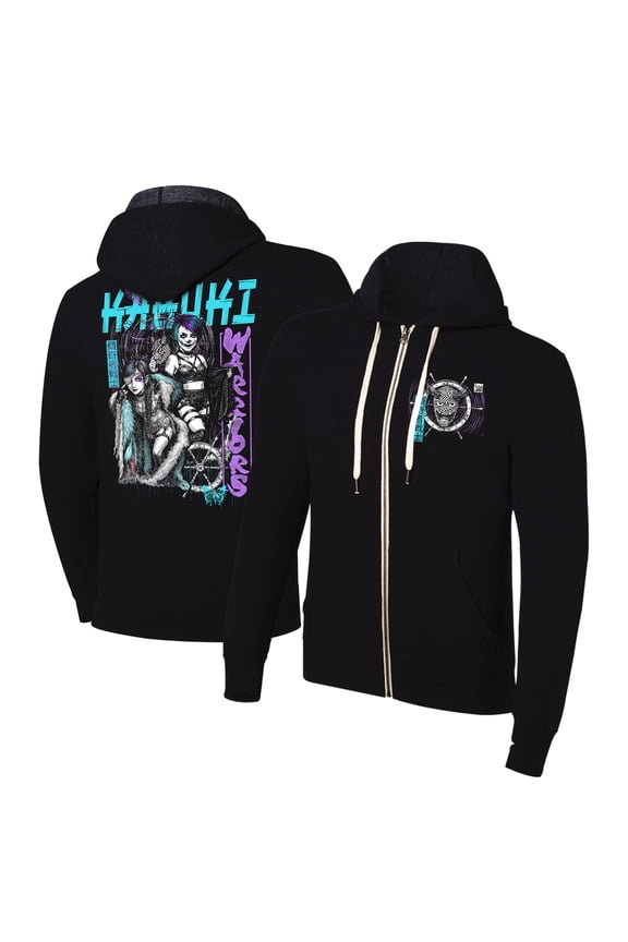 Men's Black The Kabuki Warriors Superstar Full-Zip Hoodie