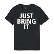 Men's Black The Rock Just Bring It! T-Shirt