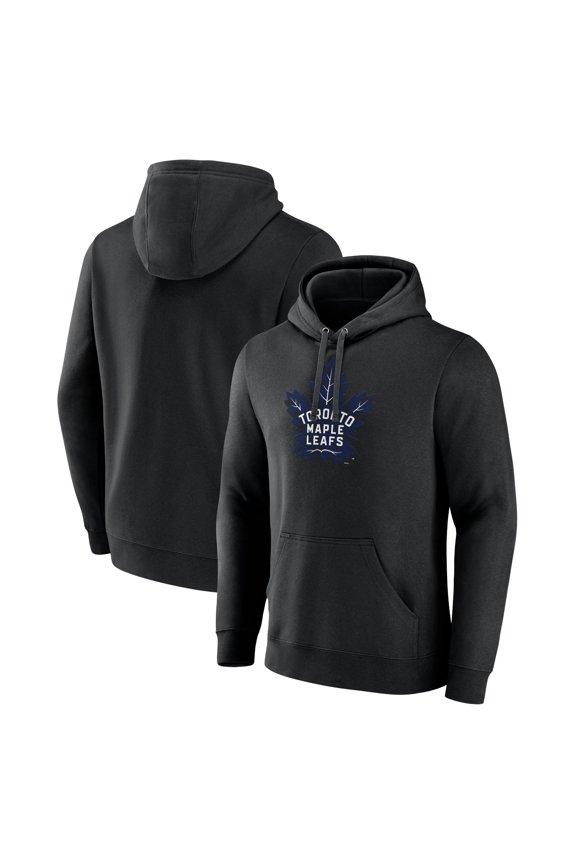 Men's Black Toronto Maple Leafs Alternate Logo Pullover Hoodie