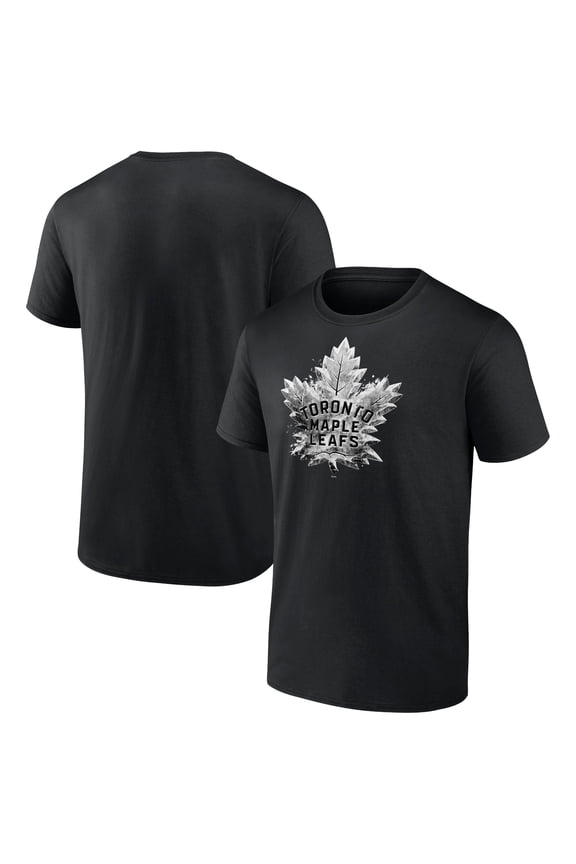 Men's Black Toronto Maple Leafs Iced Out T-Shirt