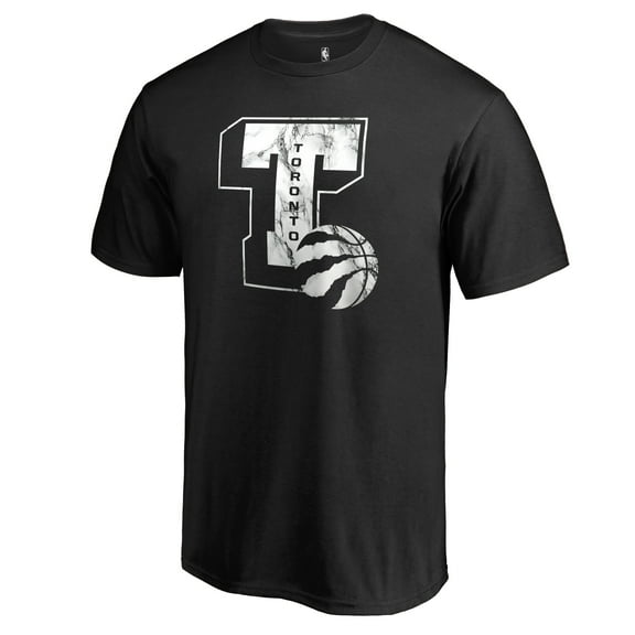 Men's Black Toronto Raptors Letterman T-Shirt