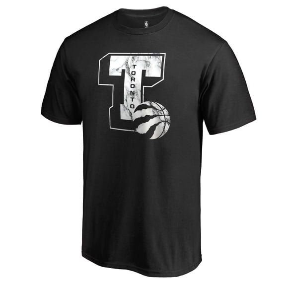 Men's Black Toronto Raptors Letterman T-Shirt