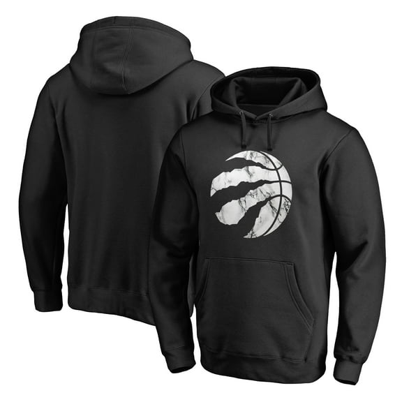 Men's Black Toronto Raptors Marble Logo Pullover Hoodie