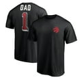 thumbnail image 1 of Men's Black Toronto Raptors Number One Dad T-Shirt, 1 of 3
