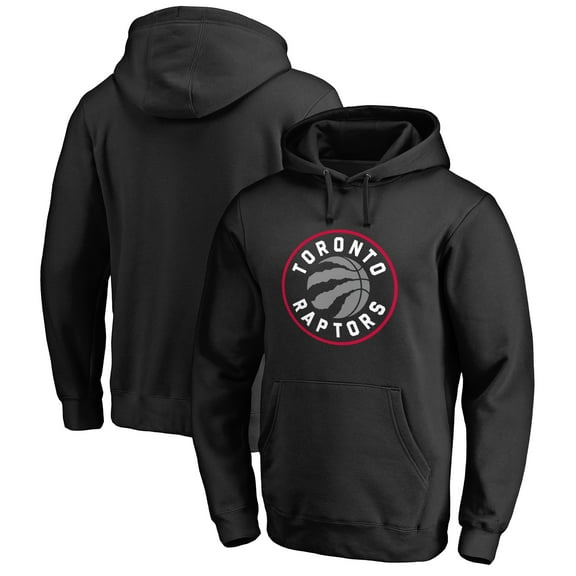 Men's Black Toronto Raptors Primary Logo Pullover Hoodie