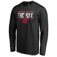 thumbnail image 1 of Men's Black Toronto Raptors The Six Hometown Collection Long Sleeve T-Shirt, 1 of 3