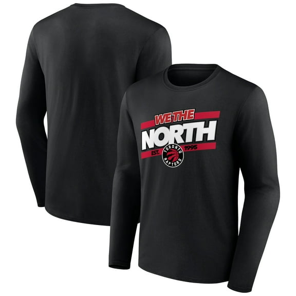 Men's Black Toronto Raptors Tip-Off Long Sleeve T-Shirt