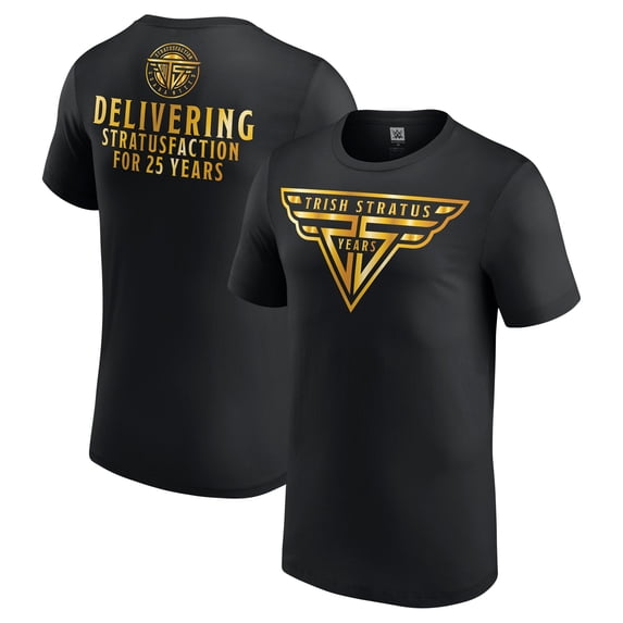 Men's Black Trish Stratus 25 Year Anniversary T-Shirt