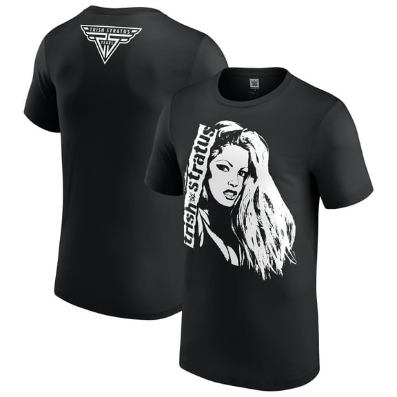 Men's Black Trish Stratus Photo T-Shirt