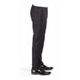 thumbnail image 1 of Men's Black Tuxedo Pants Slim Fit Satin Line Formal Dress Slacks Flat Front, 1 of 3