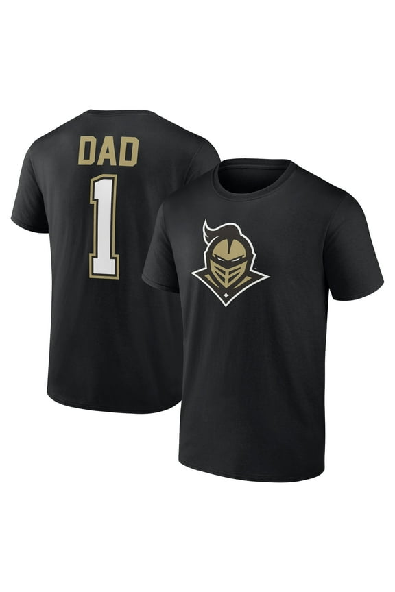 Men's Black UCF Knights Father's Day #1 Dad T-Shirt