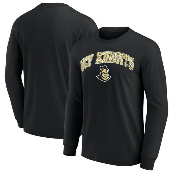 Men's Black UCF Knights Team Logo Long Sleeve T-Shirt