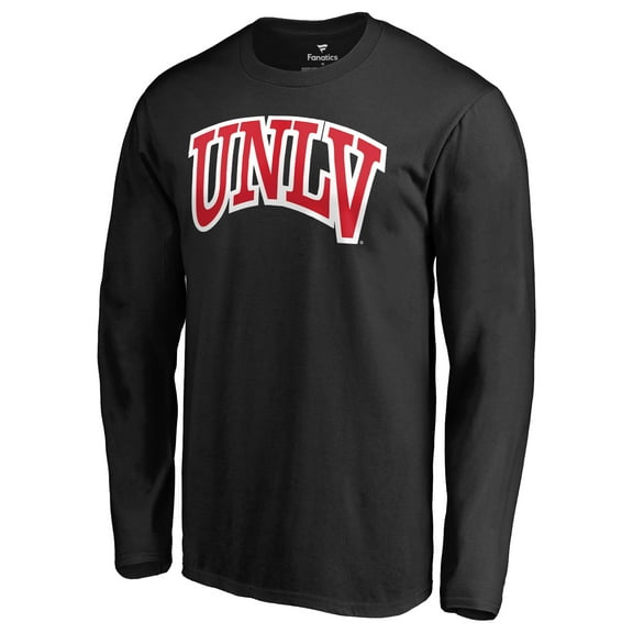 Men's Black UNLV Rebels Primary Logo Long Sleeve T-Shirt