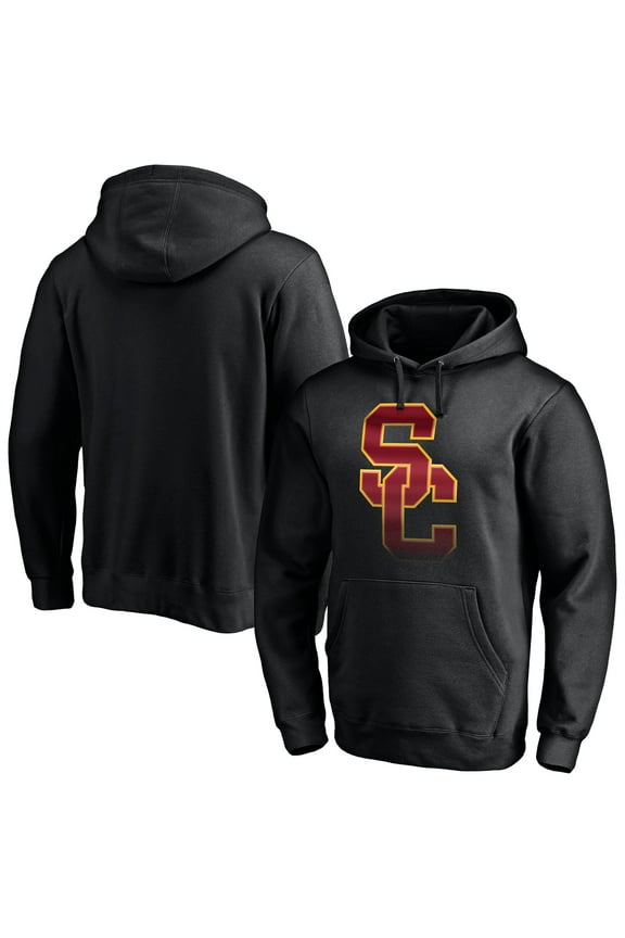 Men's Black USC Trojans Midnight Mascot Pullover Hoodie