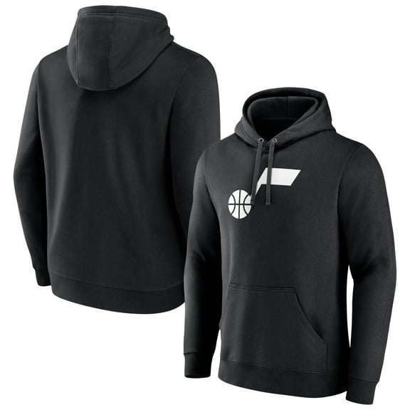 Men's Black Utah Jazz Primary Logo Pullover Hoodie