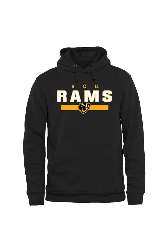 Men's Black VCU Rams Team Strong Pullover Hoodie