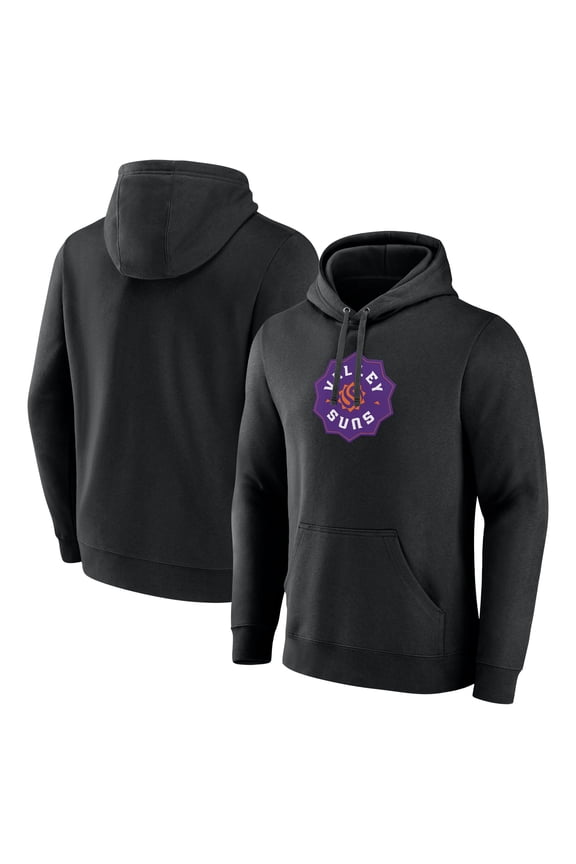 Men's Black Valley Suns Primary Logo Pullover Hoodie