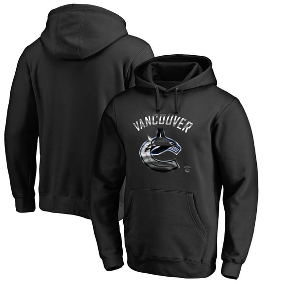 Men's Black Vancouver Canucks Midnight Mascot Pullover Hoodie