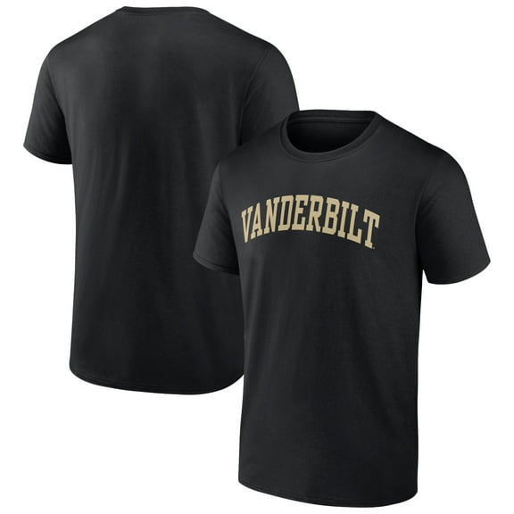 Men's Black Vanderbilt Commodores Basic Arch T-Shirt