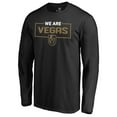 thumbnail image 1 of Men's Black Vegas Golden Knights Iconic Collection We Are Long Sleeve T-Shirt, 1 of 3